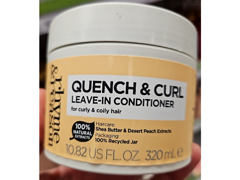 Rhyme & Reason Quench & Curl Leave-In Conditioner, Shea Butter & Desert Peach Extracts, 10.82 fl oz/320 mL