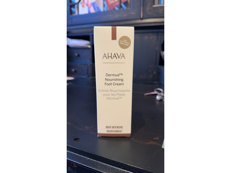 Ahava Leave-On-Deadsea Mud Foot Cream, 3.4 fl oz/100 mL