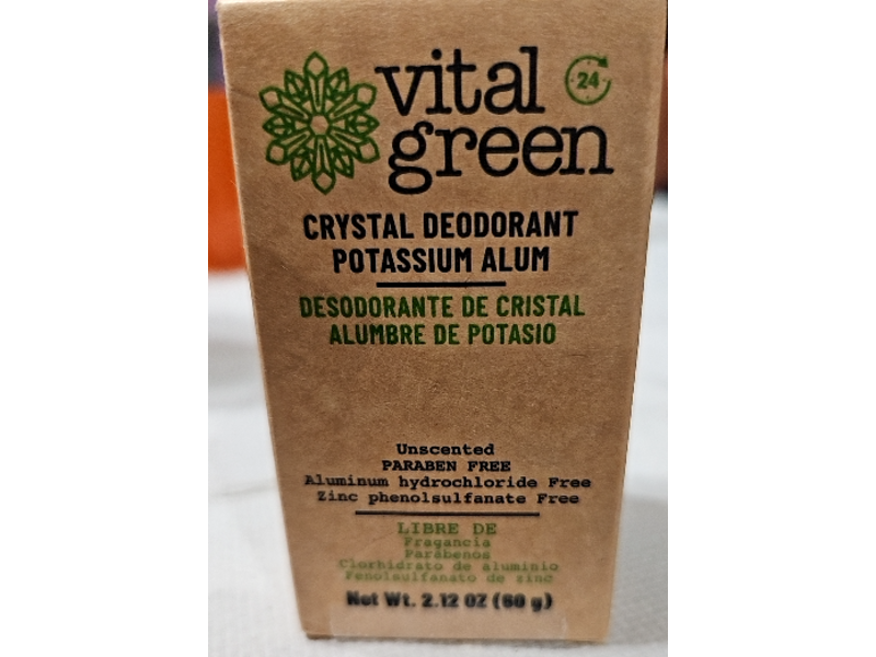 Vital Green Crystal Deodorant, 2.12 oz/60 g