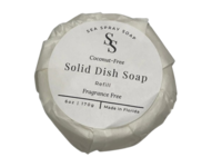 Sea Spray Soap Coconut Free Solid Dish Soap Refill, Fragrance Free, 6 oz/170 g - thumbnail 1