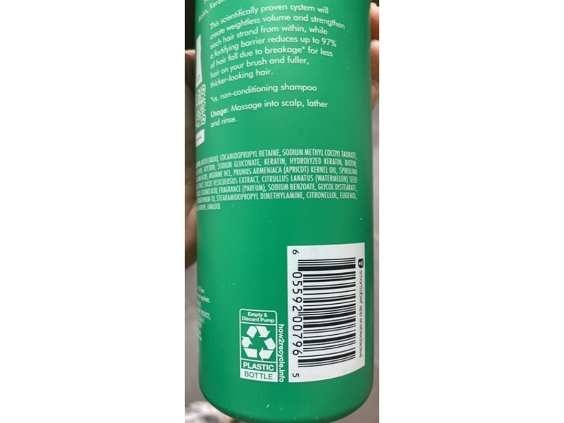 Nexxus Unbreakable Care Anti-Breakage Shampoo, 16.5 fl oz/488 mL