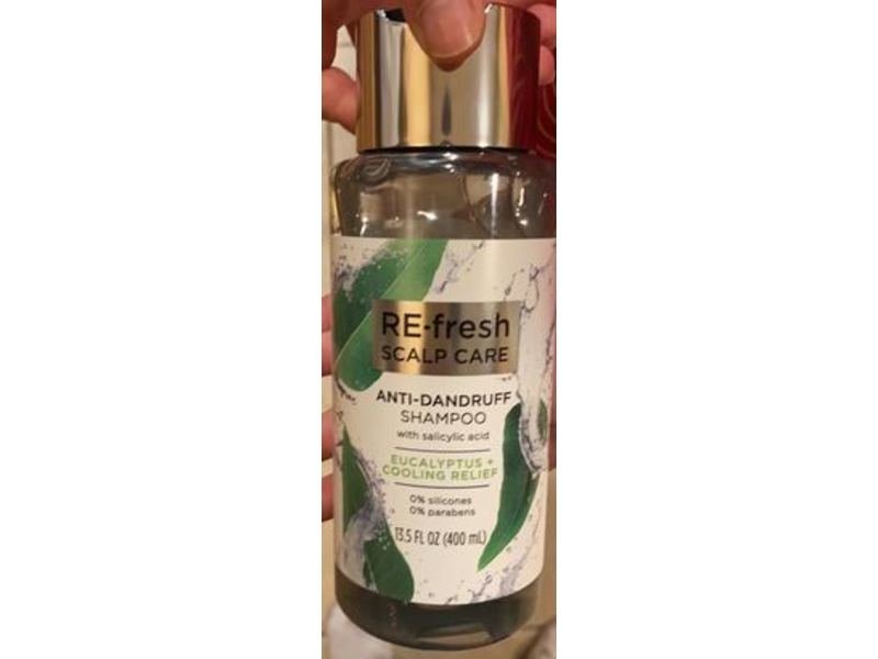 Re-Fresh Scalp Care Anti-Dandruff Shampoo, Eucalyptus + Cooling Relief, 13.5 fl oz/400 mL, Pack Of 2