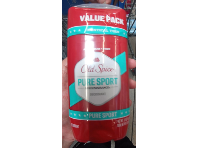 Old Spice High Endurance Deodorant Twin Pack, Pure Sport, 6 oz/170 g
