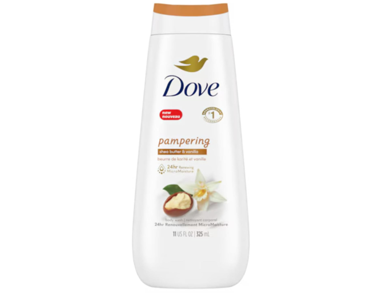 Dove Pampering Body Wash, Shea Butter & Vanilla, 11 fl oz/325 mL