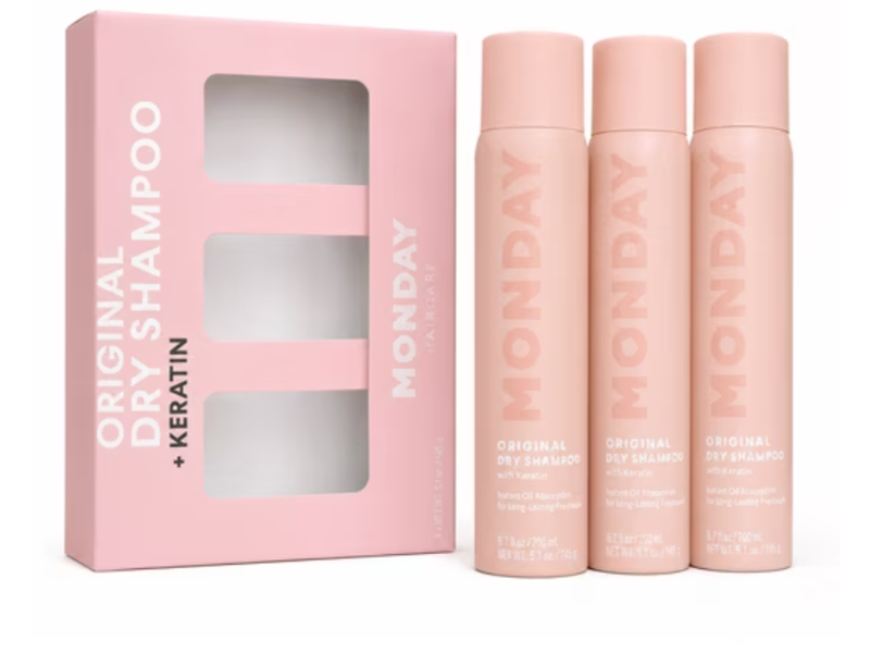 Monday Haircare Original Dry Shampoo, Keratin, 6.7 fl oz/200 mL, Pack Of 3