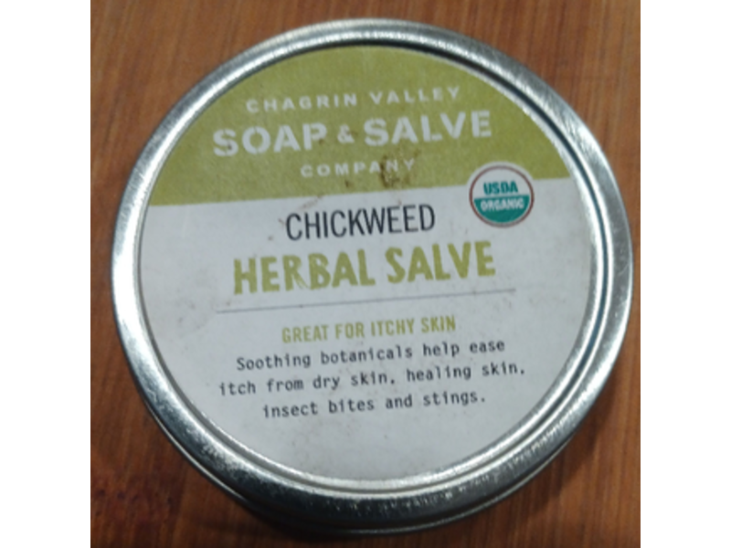 Chagrin Valley Soap & Salve Co Herbal Salve, Chickweed, 2 fl oz/59 mL