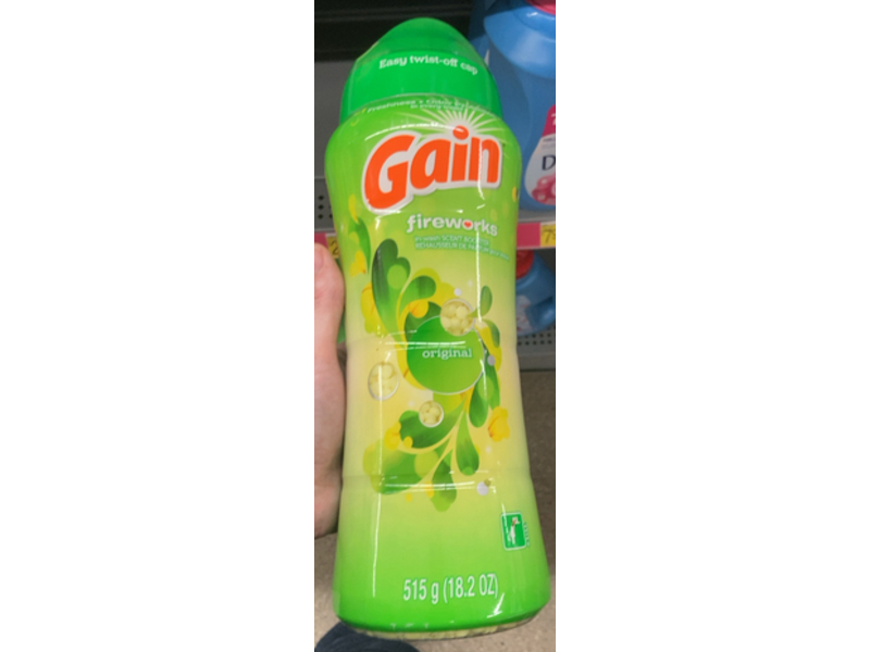 Gain Fireworks In-Wash Scent Booster, Original, 18.2 oz/515 g