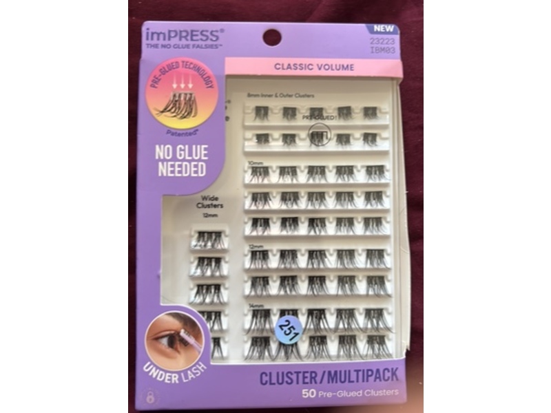 Impress Pre-Glued Clusters, Classic Volume, 50 Count