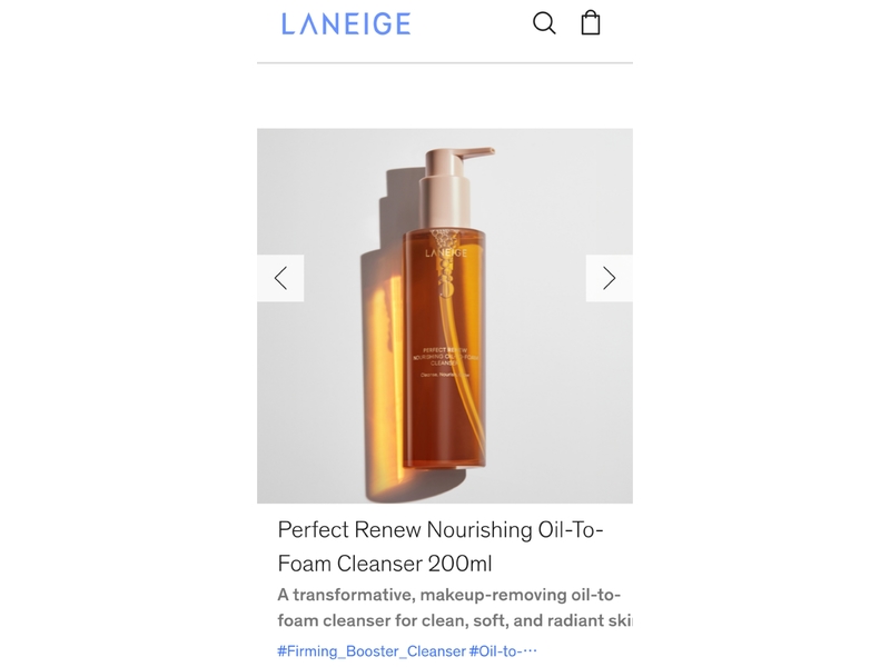 Laneige Perfect Renew Nourishing Oil-To-Foam Cleanser, 200 mL
