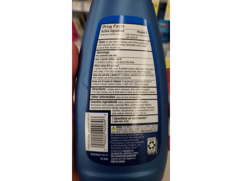 Walgreens Dandruff Shampoo, Medicated, 11 fl oz/325 mL