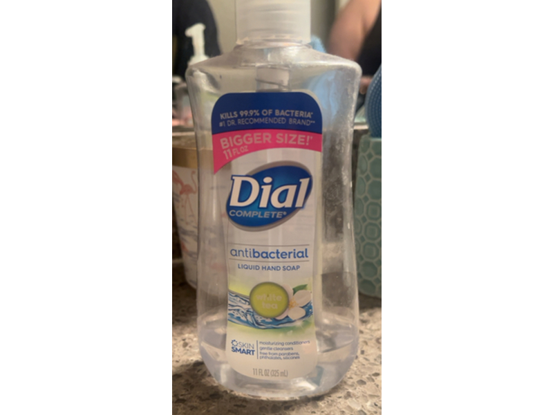 Dial Complete Antibacterial Liquid Hand Soap, White Tea, 11 fl oz/325 mL