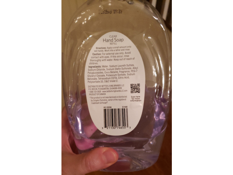 Signature Care Clear Hand Soap Refill, Moisturizing, 56 fl oz/1.65 L