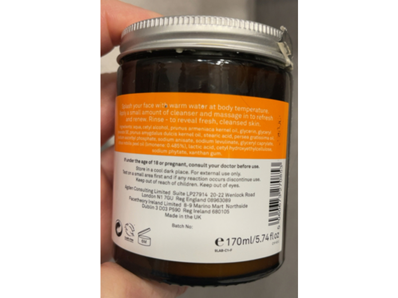 Facetheory Vitamin C Cream Cleanser, C1, 5.74 fl oz/170 mL