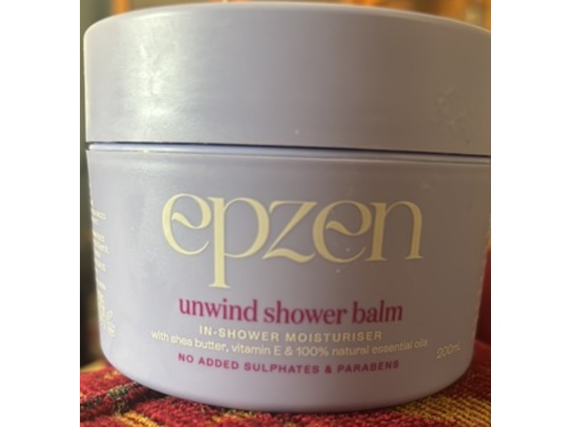 Epzen Unwind Shower Balm, Shea Butter, Vitamin E & Essential Oils, 200 mL