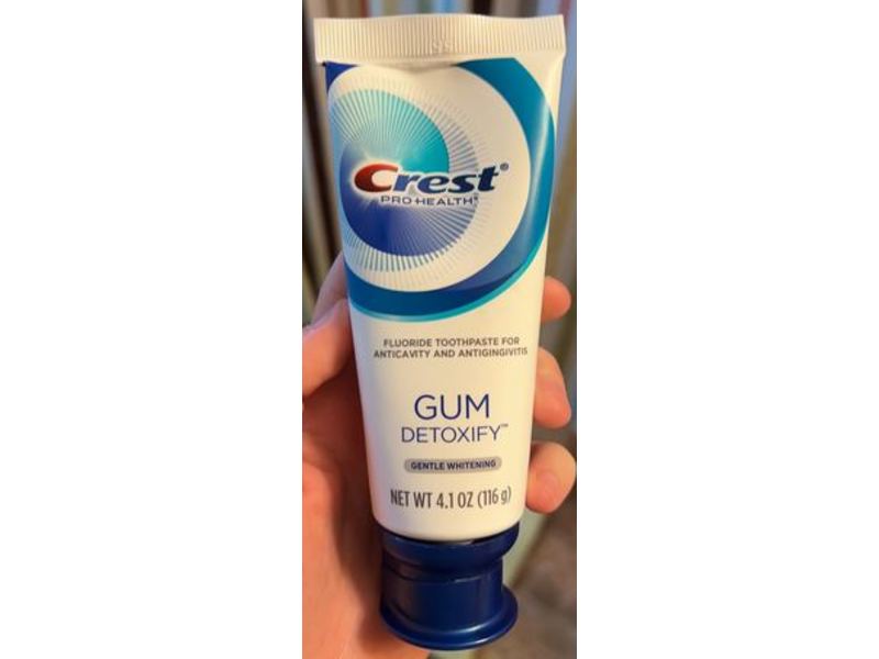Crest Pro Health Fluoride Toothpaste, Gum Detoxify, Gentle Whitening, 4.1 oz/116 g