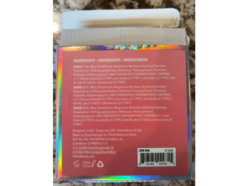 Moira Signature Ombre Blush, 06 Mellow Pink, 0.317 oz/9 g