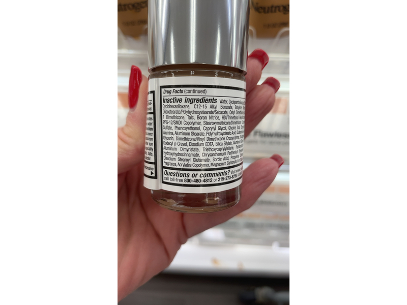 Neutrogena Healthy Skin Liquid Makeup, Soft Beige 50, SPF 20, 1 fl oz/30 mL