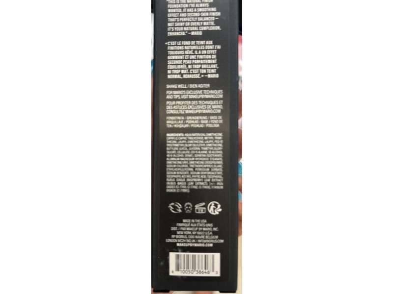 Makeup By Mario Natural Finish Foundation, 6W, 1 fl oz/30 mL
