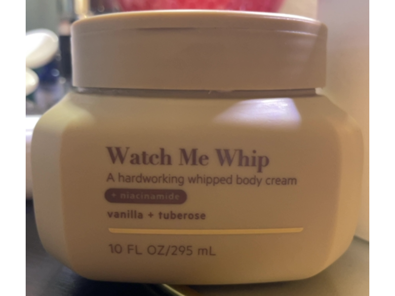 TPH By Taraji Watch Me Whip Whipped Body Cream, Niacinamide, Vanilla, Tuberose, 10 fl oz/295 mL