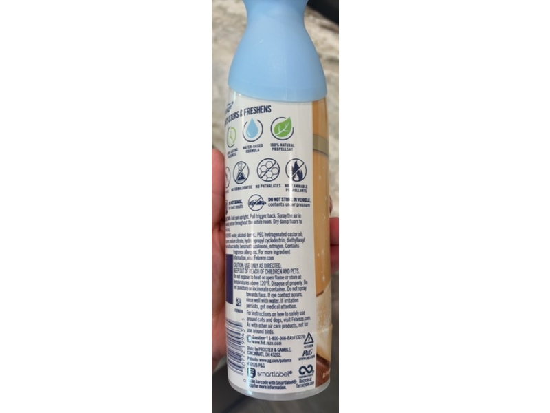 Febreze Soothe & Restore Air Mist, Whiped Warm Sugar Shea Butter, 8.1 oz/230 g, Pack Of 3