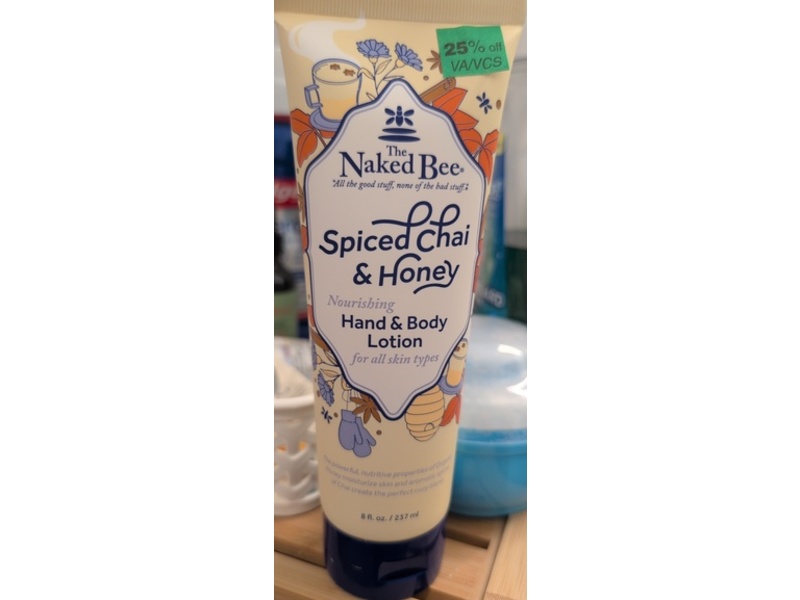 The Naked Bee Hand & Body Lotion, Spiced Chai & Honey, 8 fl oz/237 mL