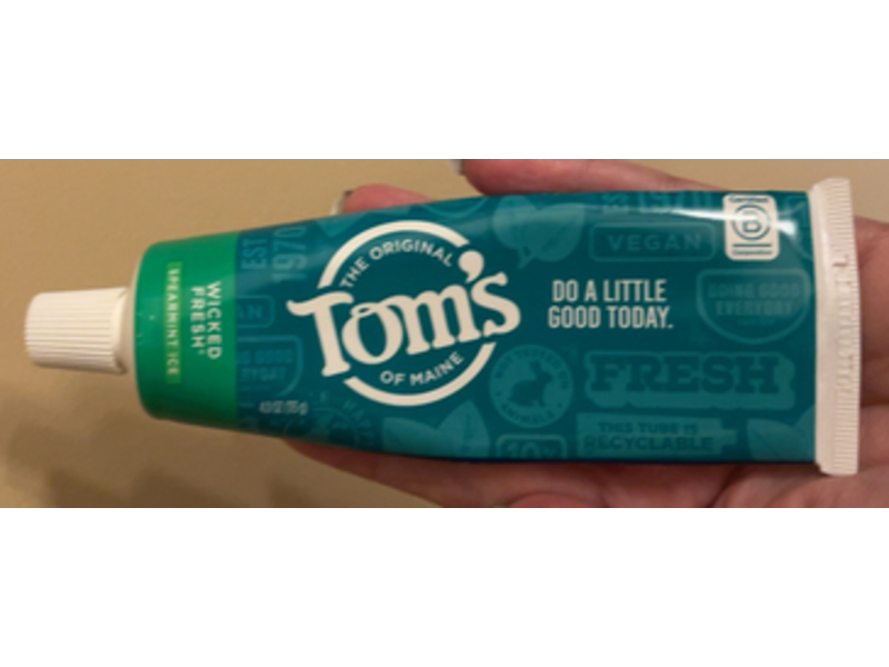 The Original Tom's Of Maine Wicked Fresh Anticavity Toothpaste, Spearmint Ice, 4 oz/113 g