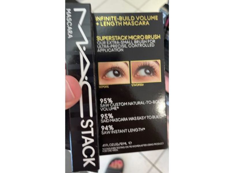 M.A.C Superstack Micro Brush Mascara, Infinite + Build Volume + Length, 0.41 fl oz/12 mL