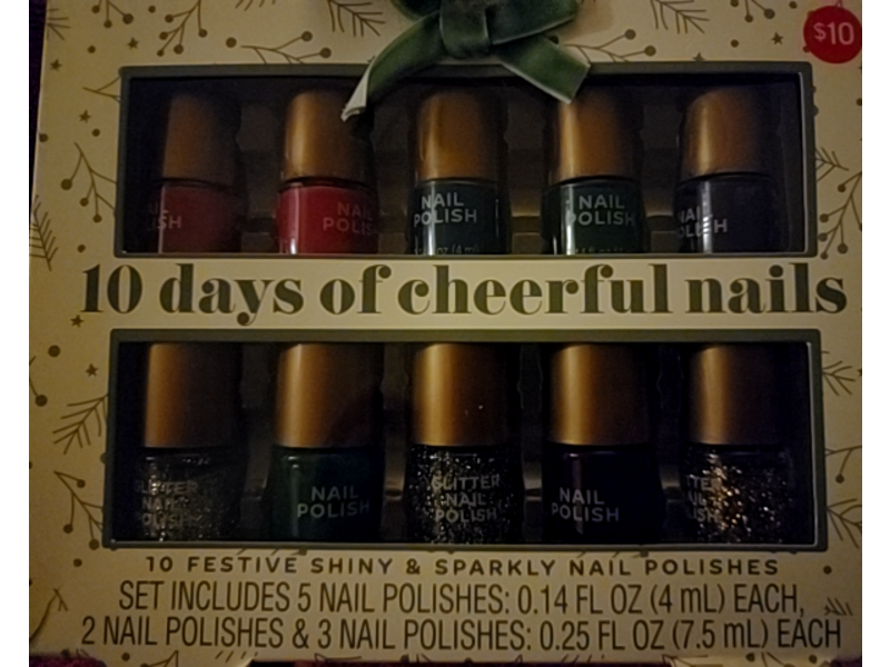 Self Love Rituals 10 Festive Shiny & Sparkly Nail Polishes, 10 Count