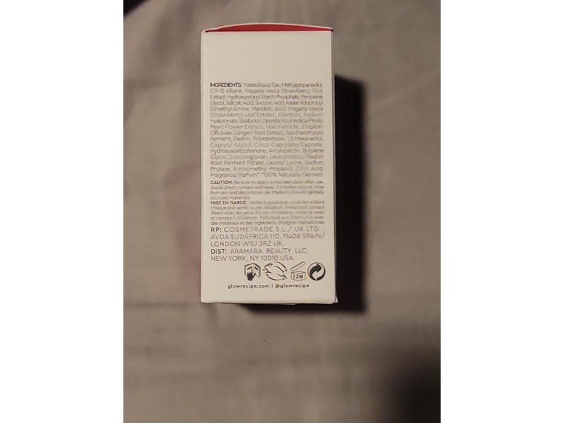 Glow Recipe Strawberry Smooth BHA + AHA Salicylic Serum, 30 mL/1 fl oz