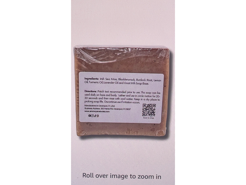 Ammoya Irish Sea Moss Soap, 4 oz