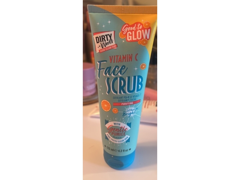 Dirty Works Vitamin C Face Scrub, 4.2 fl oz/125 mL