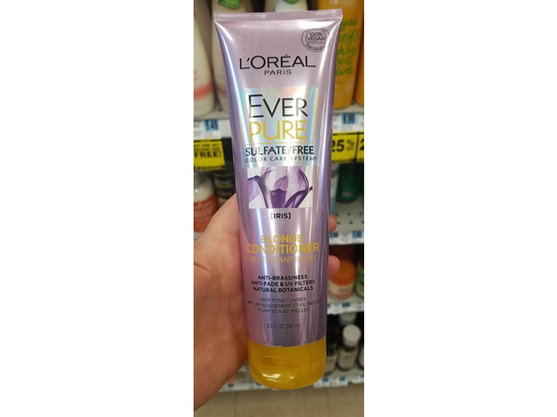 L'Oreal Paris Hair Care Ever Pure Blonde Conditioner, 8.5 fl oz/250 mL