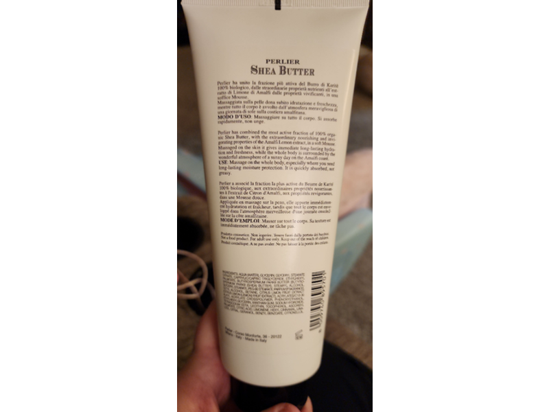 Perlier Intense Nourishing Body Mousse, Lemon Extract, 13.5 fl oz/400 mL