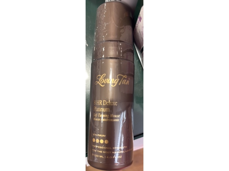 Loving Tan 8Hr Deluxe Platinum Self Tanning Mousse, 4 fl oz/120 mL