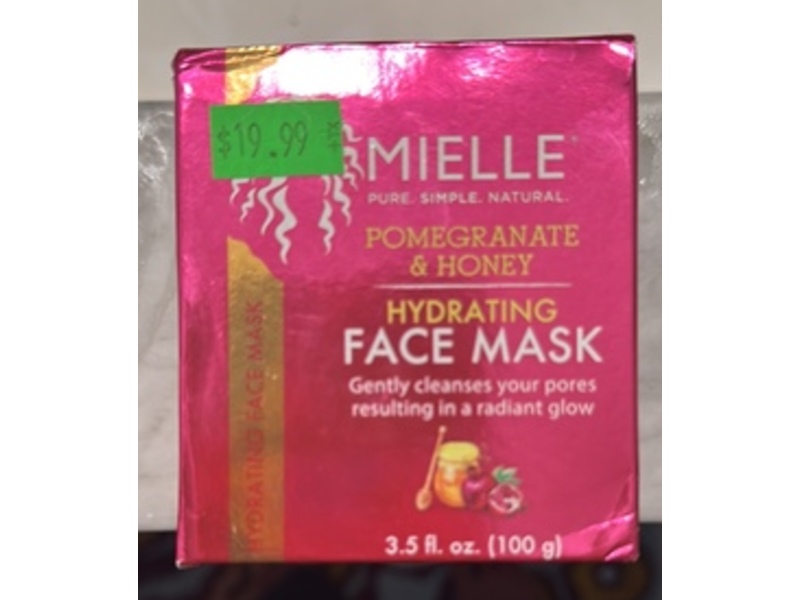 Mielle Organics Hydrating Face Mask, Pomegranate & Honey, 3.5 fl oz/100 g