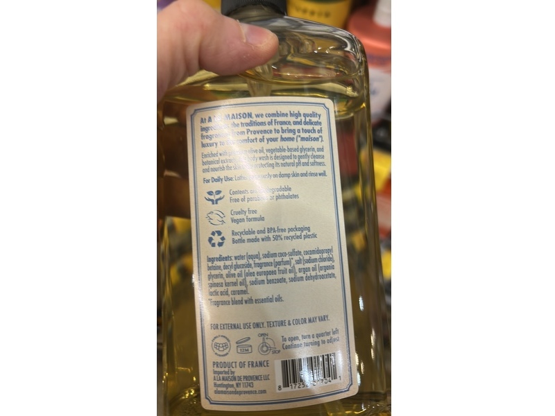 Ala Maison De Provence Body Wash, Fresh Sea Salt, 25.3 fl oz/750 mL, Pack Of 2