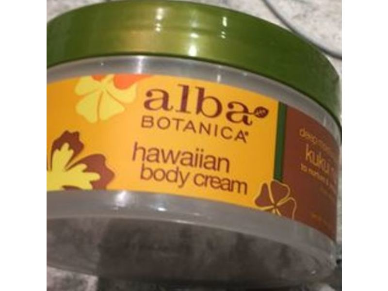 Alba Botanica Hawaiian Body Cream, Kukui Nut, 6.5 oz/184 g, Pack Of 2