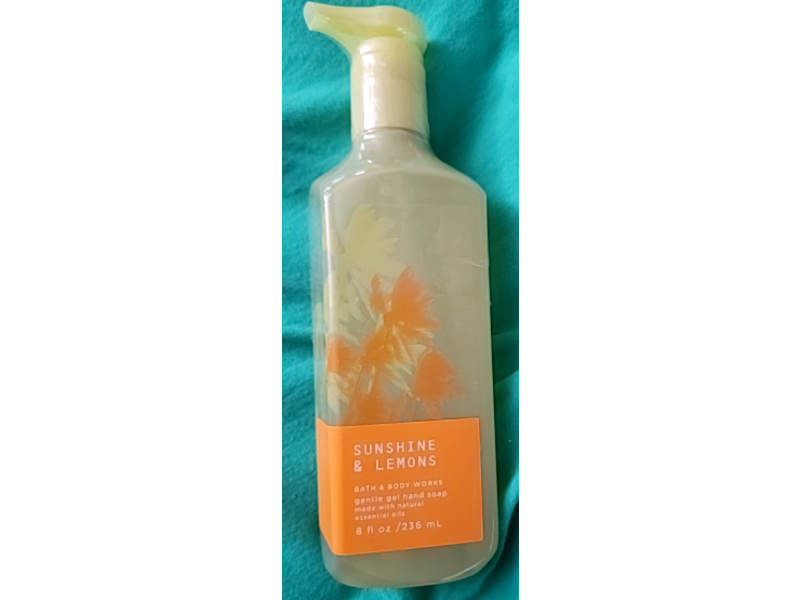 Bath & Body Works Gentle Gel Hand Soap, Sunshine & Lemon, 8 fl oz/236 mL