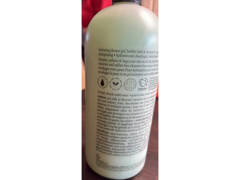 Philosophy Hydrating Shower Gel, Rainforest Dew, 32 fl oz/946 mL