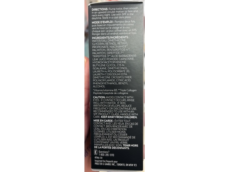 Olay Regenerist Retinol 24 Night Repairing Lotion, Fragrance Free, 50 mL