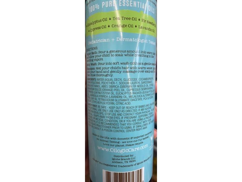 Oilogic Oil My Goodness Sick & Tired, 3-in-1 Essential Oil Vapor Bath, Eucalyptus Tea Tree, 16.5 fl oz / 490 mL