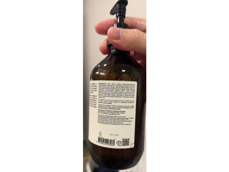 Aesop Body Cleanser, Citrus Melange, 16.9 fl oz/500 mL