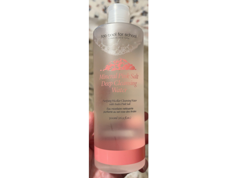 Too Cool For School Deep Cleansing Water, Mineral Pink Salt, 16.9 fl oz/500 mL