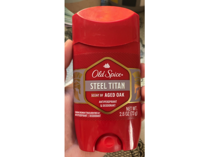 Old Spice Steel Titan Antiperspirant & Deodorant, Aged Oak, 2.6 oz/73 g, Pack Of 6