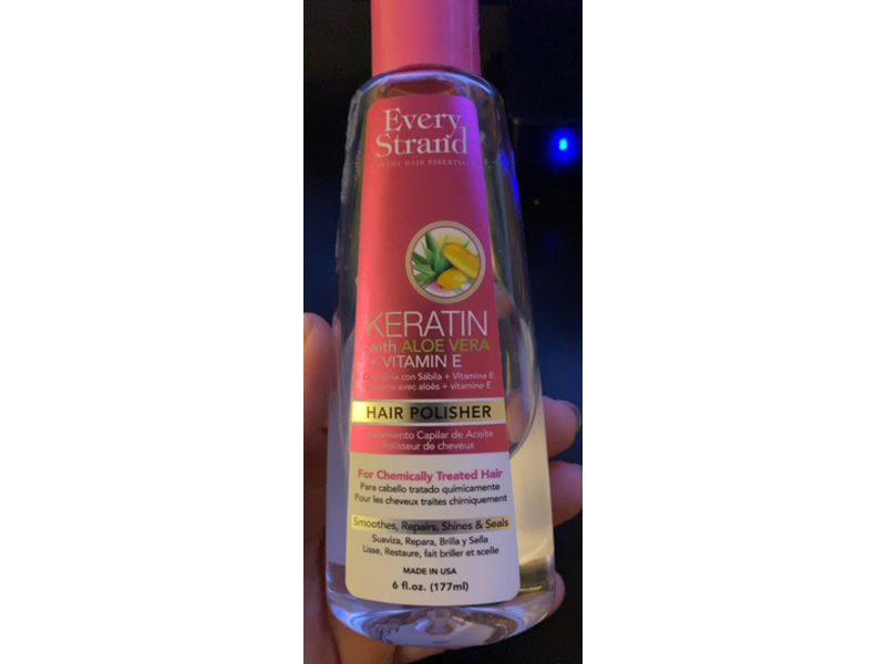 Every Strand Keratin Hair Polisher, Aloe Vera + Vitamin E, 6 fl oz/177 mL