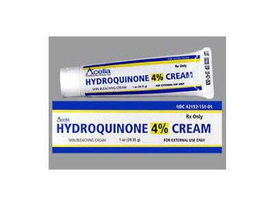 Hydroquinone 4% Cream, 1 oz, Acella Pharmaceuticals (RX)