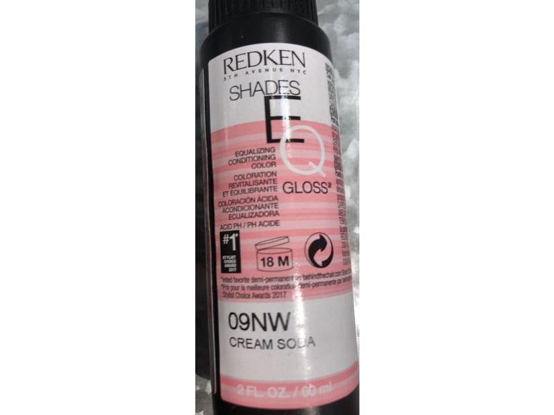 Redken Shades EQ Gloss Equalizing Conditioning Color, 09 NW Cream Soda, 2 fl oz/60 mL