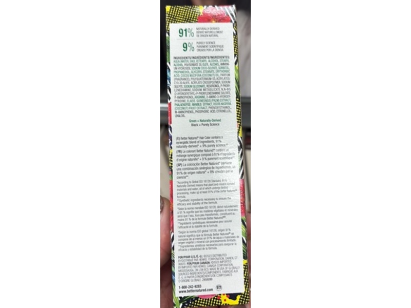 Zotos Professional Better Natured Permanent Liqui-Creme Hair Color, 9N Light Natural Blonde, 2 fl oz/60 mL