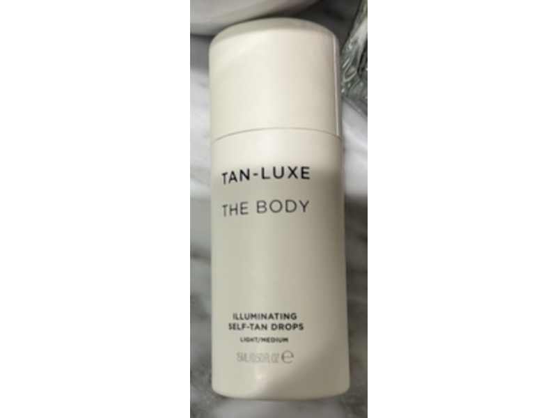 Tan-Luxe The Body Illuminating Self-Tan Drops, Light/Medium, 0.5 fl oz/15 mL
