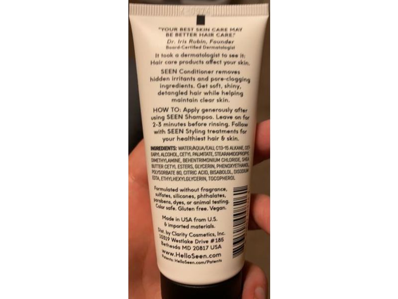 SEEN Conditioner, Fragrance Free, 2 fl oz